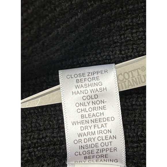 Banana Republic Mens Black Size XL 1/4 Snap Zip Sweater 100% Wool Ribbed Soft - Picture 6 of 12